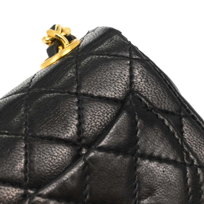 Chanel Black Lambskin Classic Flap Micro Bum Belt Bag