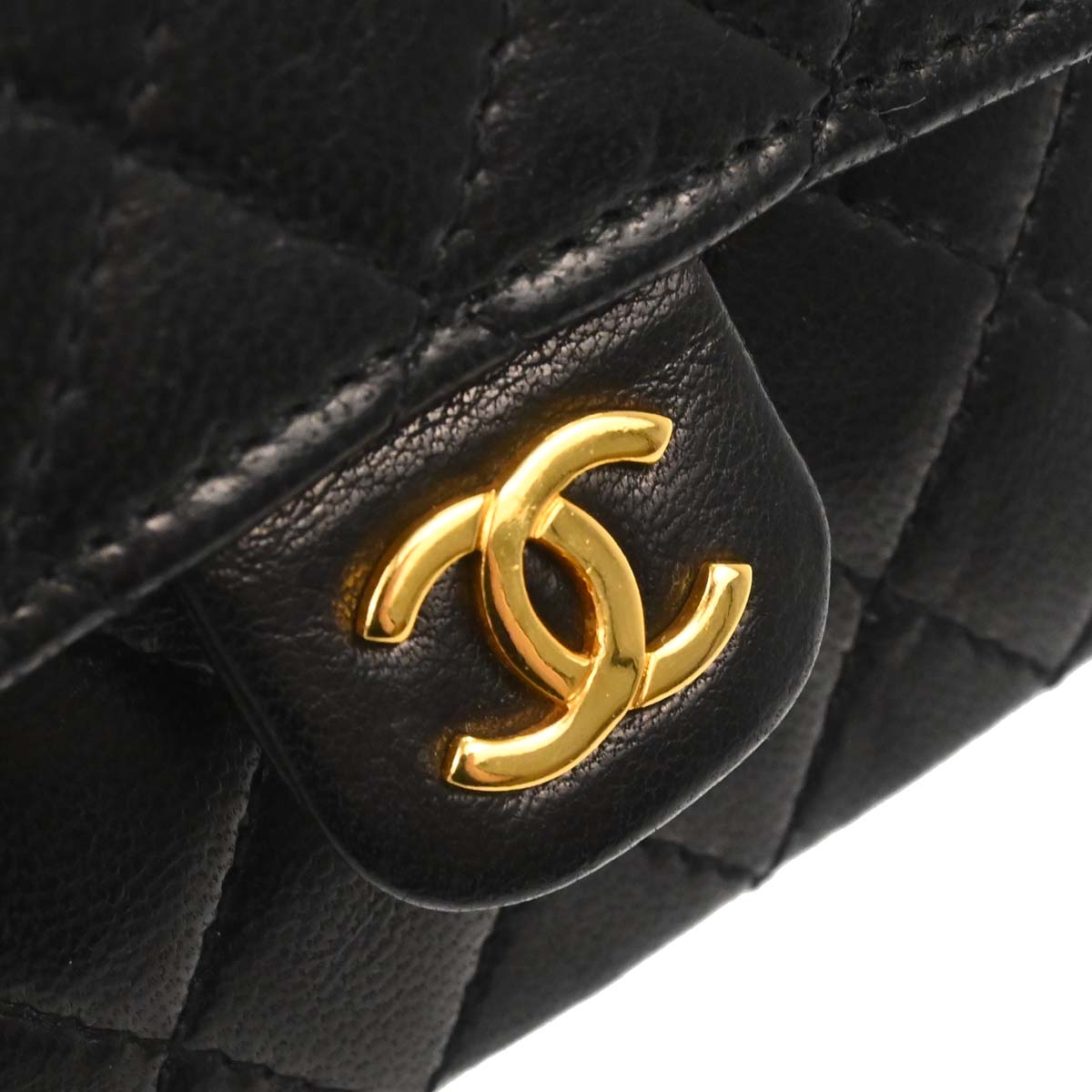 Chanel Black Lambskin Classic Flap Micro Bum Belt Bag