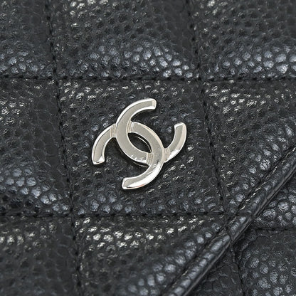 Chanel 2013-2014 Black Caviar WOC Wallet on Chain Bag