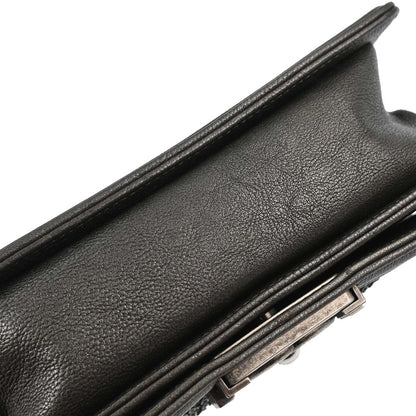 Boy Chanel 2013-2014 Gray Calfskin Small Chain Shoulder Bag