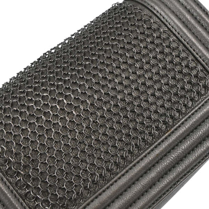Boy Chanel 2013-2014 Gray Calfskin Small Chain Shoulder Bag