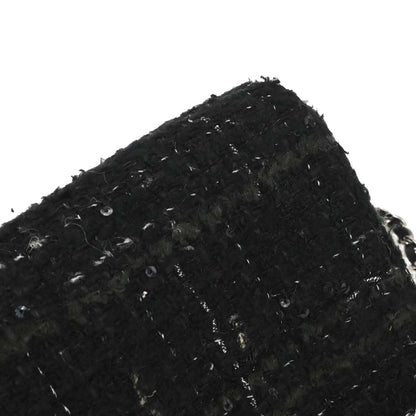 Chanel 2002-2003 Black Tweed East West Shoulder Bag