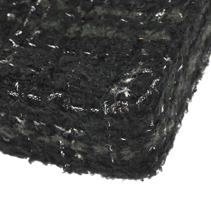 Chanel 2002-2003 Black Tweed East West Shoulder Bag