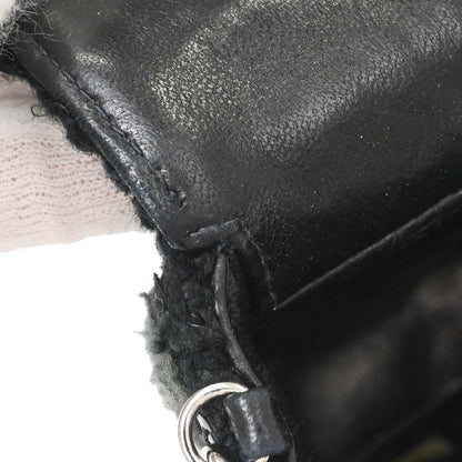 Chanel 2002-2003 Black Tweed East West Shoulder Bag