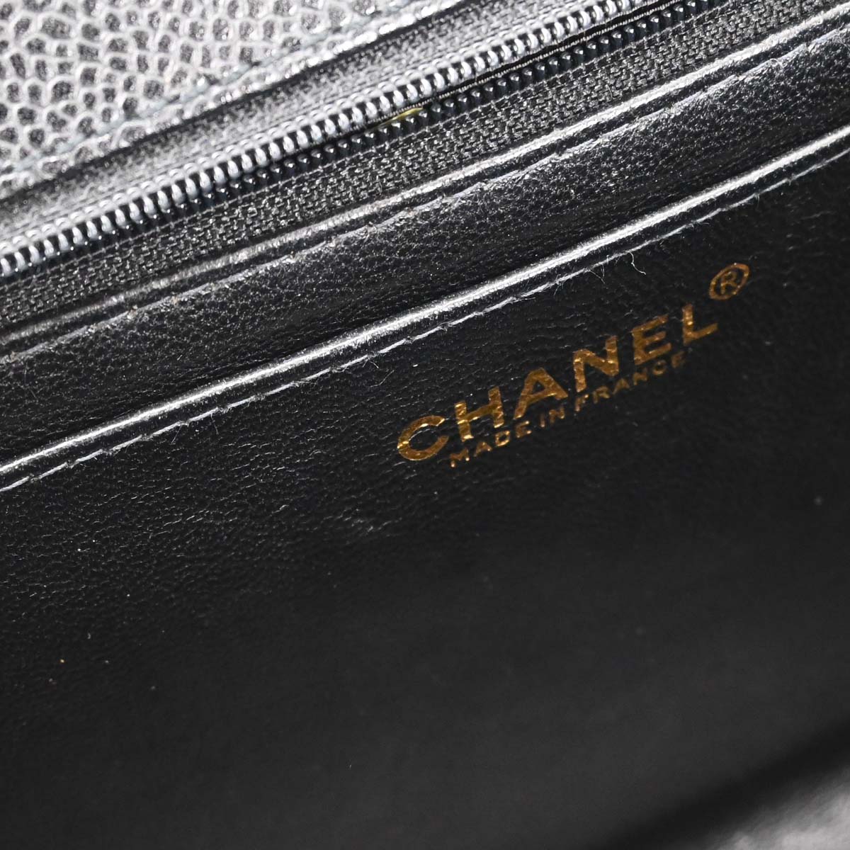 Chanel 1997-1999 Black Caviar Skin Kelly Handbag