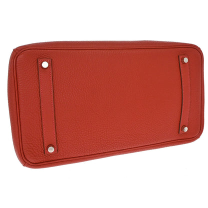 Hermes Vermilion Togo Birkin 35 Handbag