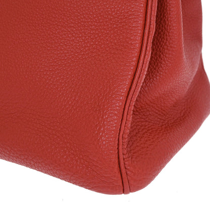 Hermes Vermilion Togo Birkin 35 Handbag