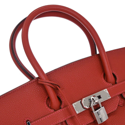Hermes Vermilion Togo Birkin 35 Handbag