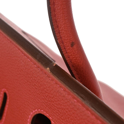 Hermes Vermilion Togo Birkin 35 Handbag