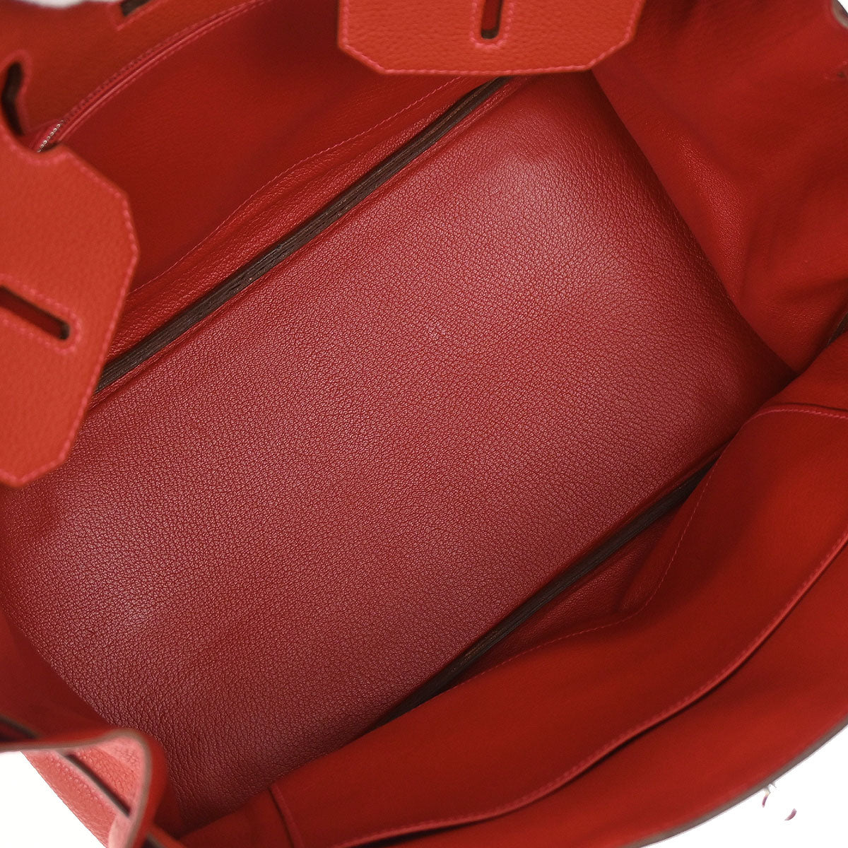Hermes Vermilion Togo Birkin 35 Handbag