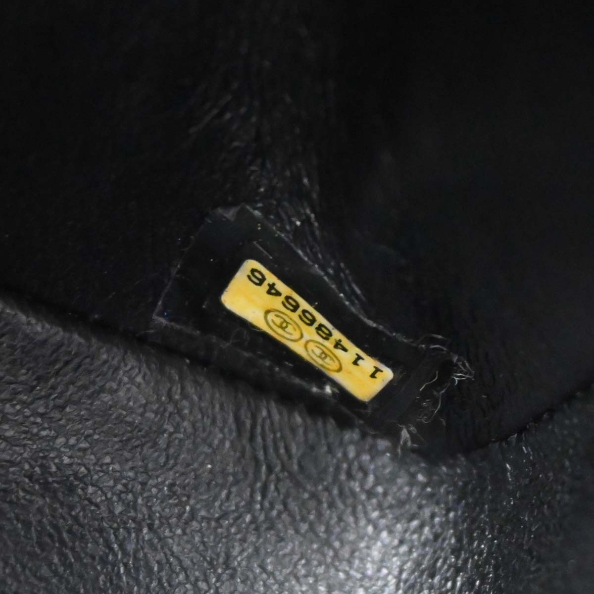 Chanel 2006-2008 Black Caviar Skin Medium Classic Double Flap Shoulder Bag