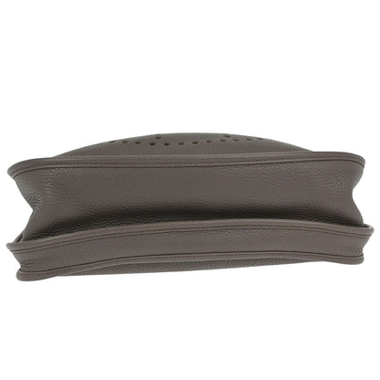 Hermes Taupe Taurillon Clemence Evelyne 3 33 GM Shoulder Bag