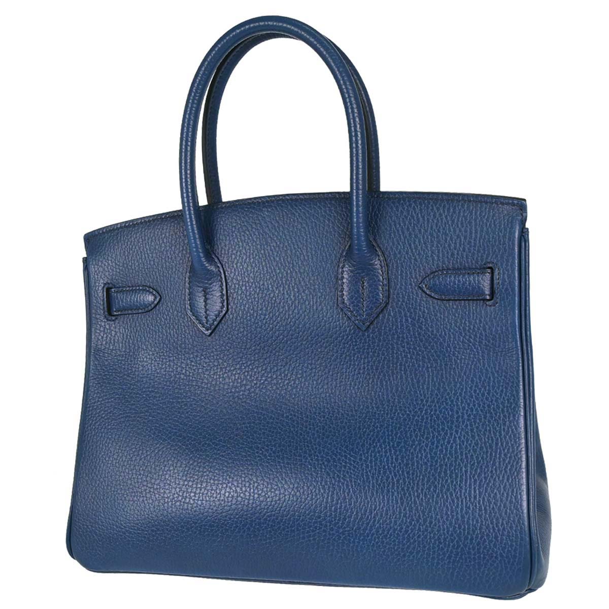 Hermes Blue Ardennes Birkin 30 Handbag