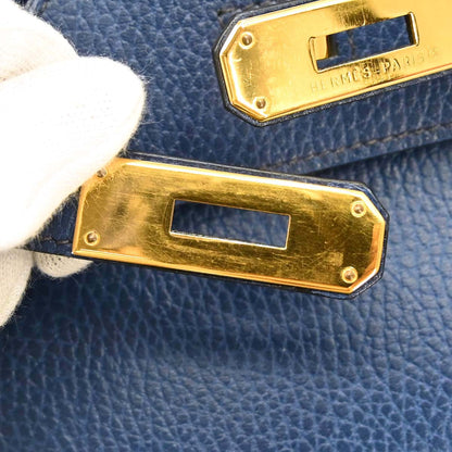 Hermes Blue Ardennes Birkin 30 Handbag