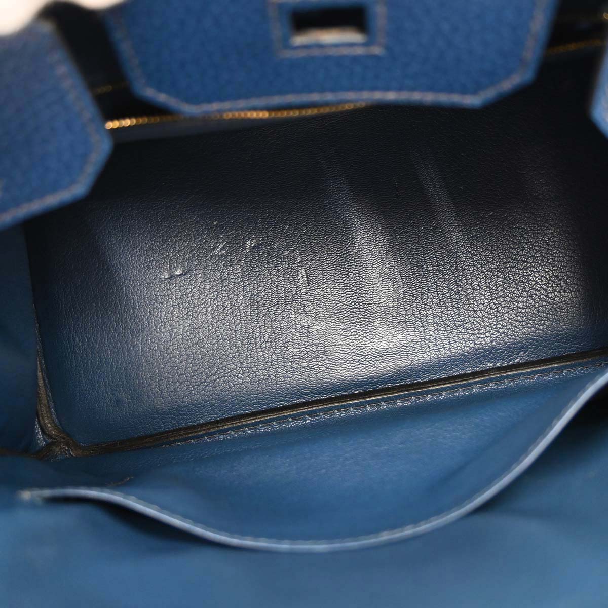 Hermes Blue Ardennes Birkin 30 Handbag