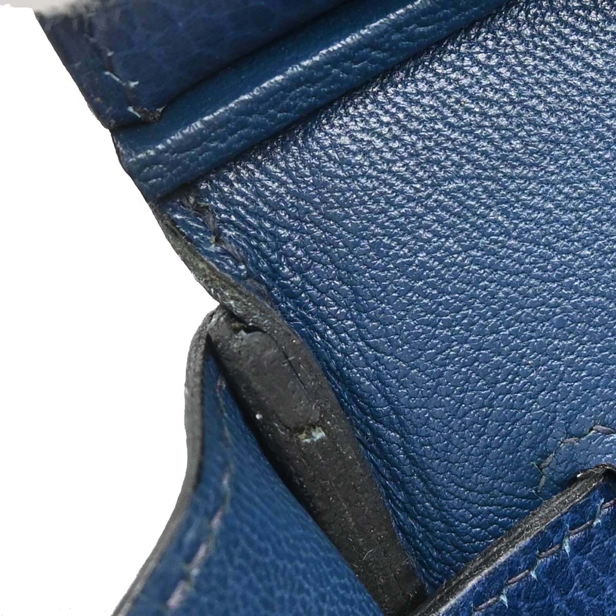 Hermes Blue Ardennes Birkin 30 Handbag