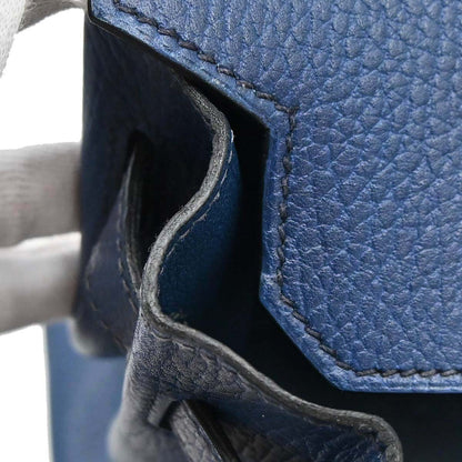 Hermes Blue Ardennes Birkin 30 Handbag
