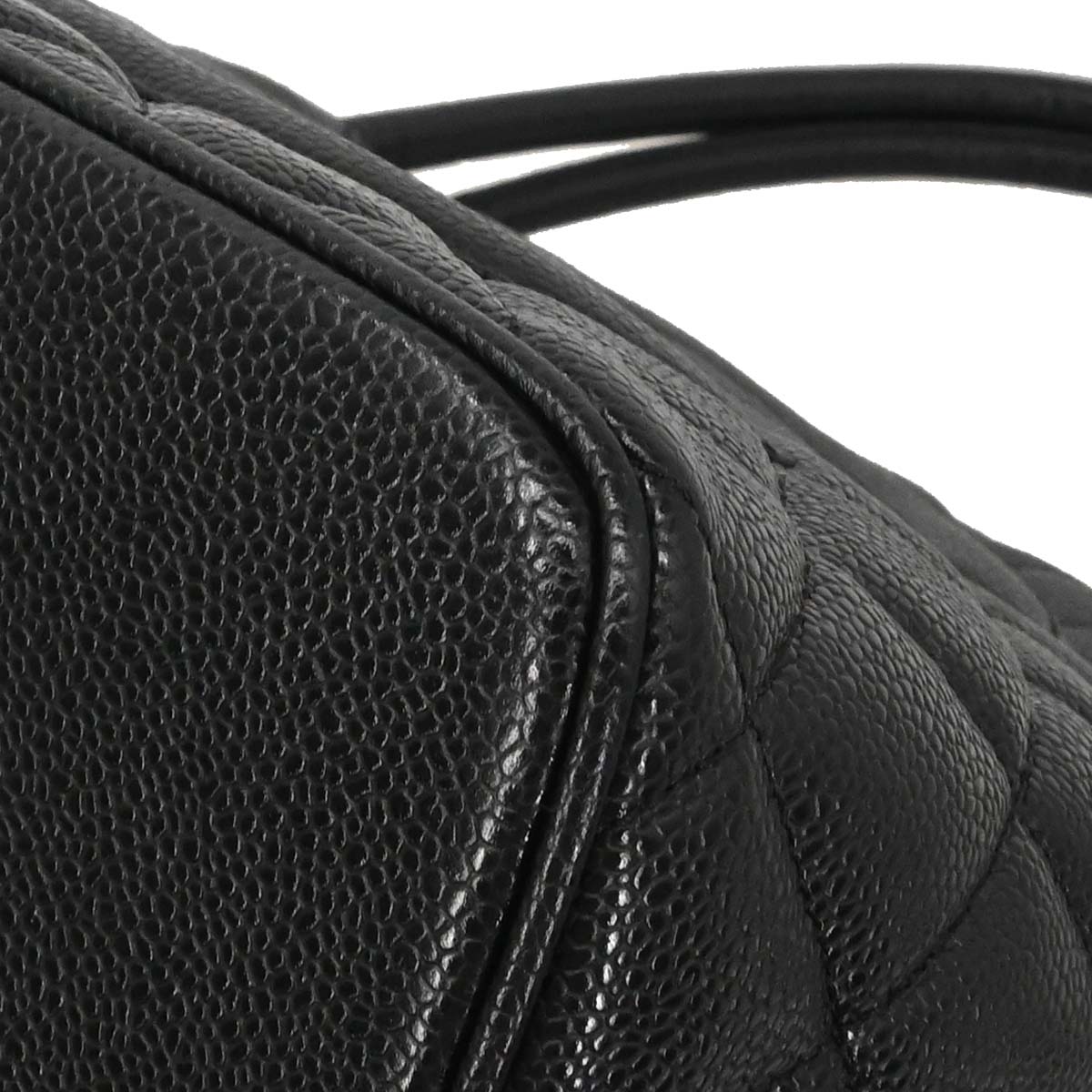 Chanel 2003-2004 Black Caviar Skin Medallion Tote Handbag