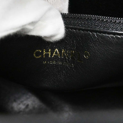 Chanel 2003-2004 Black Caviar Skin Medallion Tote Handbag