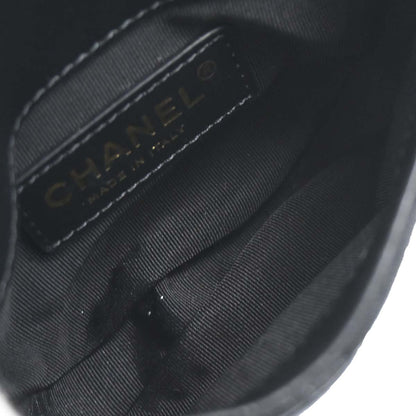 Chanel 2019 Black Lambskin Side Packs Shoulder Bag