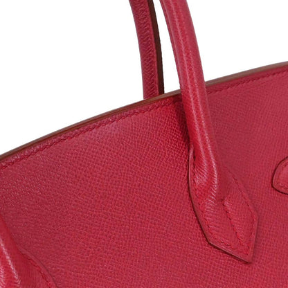 Hermes Rouge Vif Courchevel Birkin 30 Handbag