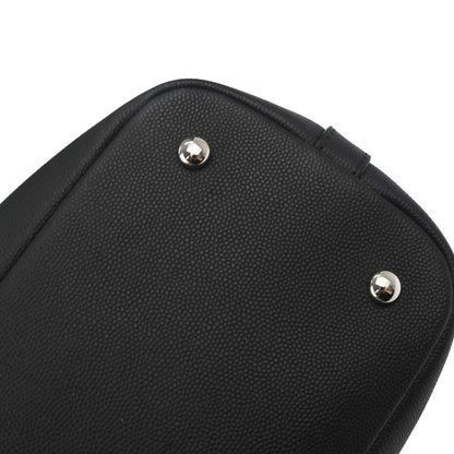 Chanel 2019 Black Caviar Coco Eyelets Large Shopping 2way Shoulder Tote Handbag