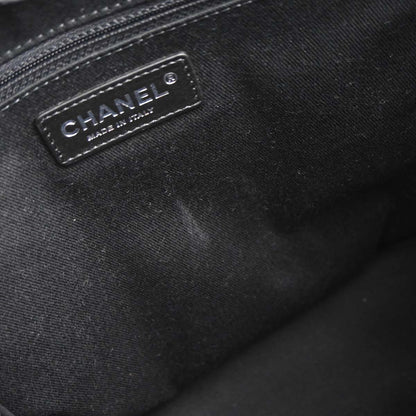 Chanel 2019 Black Caviar Coco Eyelets Large Shopping 2way Shoulder Tote Handbag