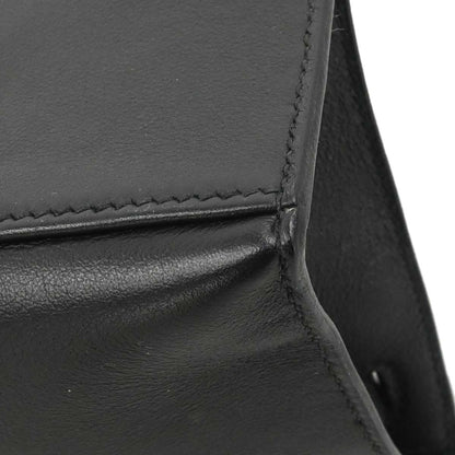 Hermes Black Swift Kelly Pochette Handbag