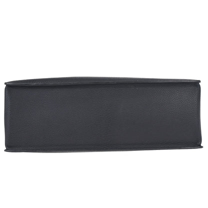 Hermes Dark Navy Fjord White Bus GM Tote Bag