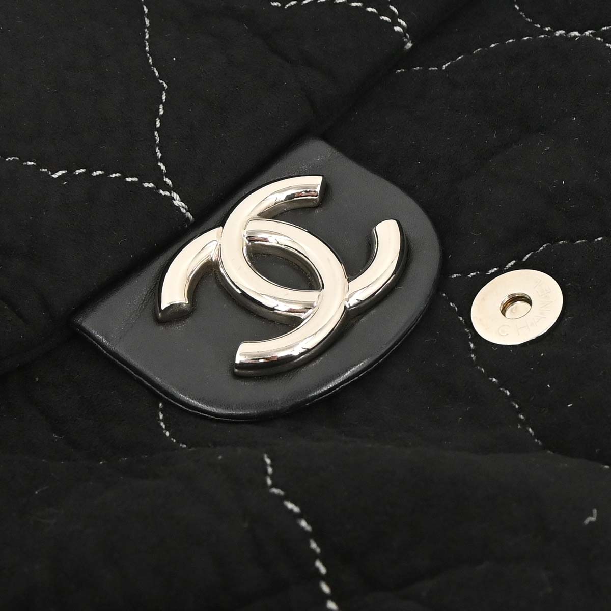 Chanel Black Suede Handbag
