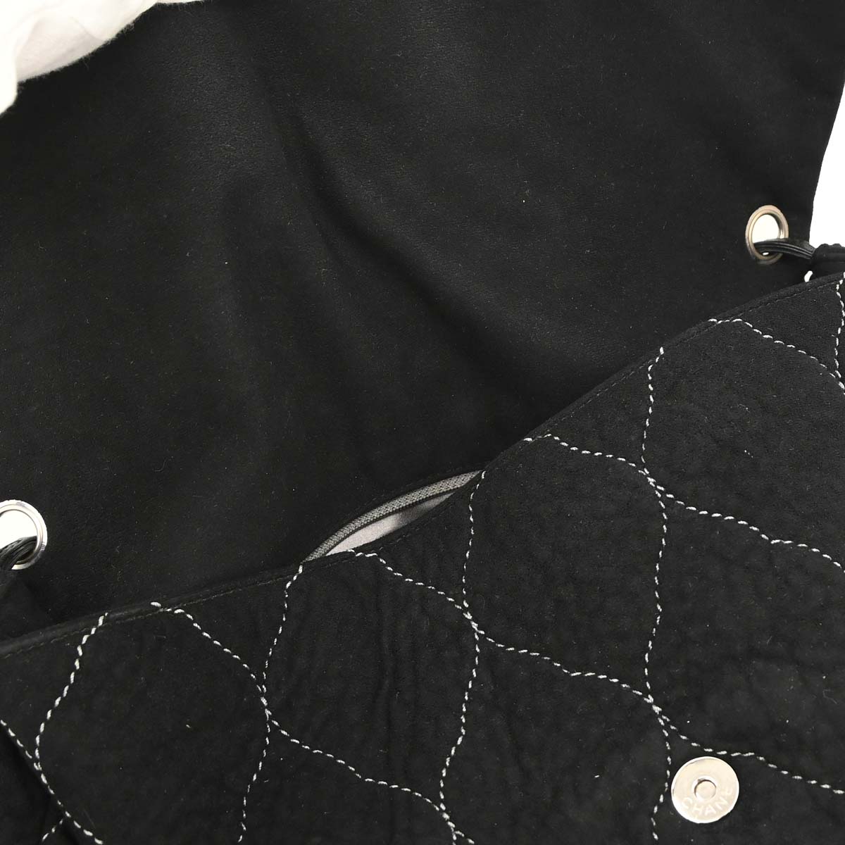 Chanel Black Suede Handbag