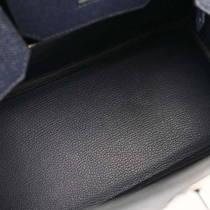 Hermes Blue Nuit Epsom Birkin 30 Handbag