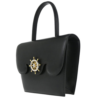 Hermes Black Box Calf Frigate Handbag