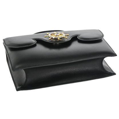 Hermes Black Box Calf Frigate Handbag