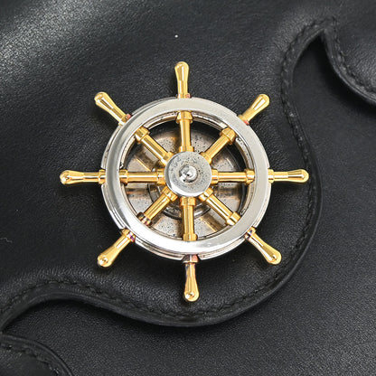 Hermes Black Box Calf Frigate Handbag
