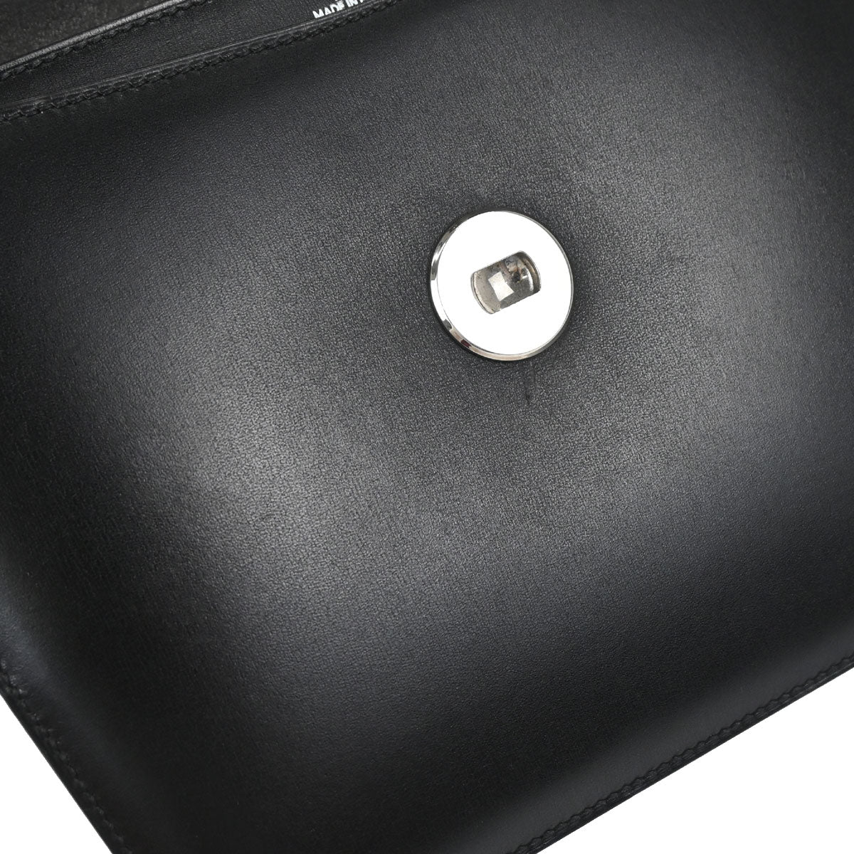 Hermes Black Box Calf Frigate Handbag