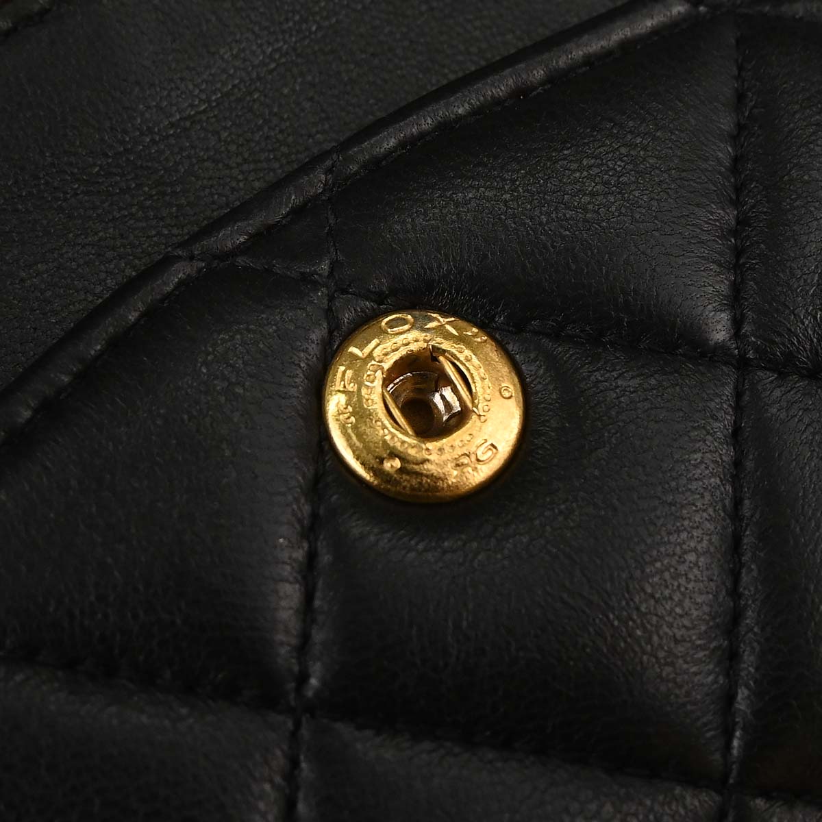 Chanel 1991-1994 Black Lambskin Medium Classic Double Flap Shoulder Bag