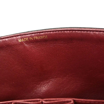 Chanel 1991-1994 Black Lambskin Medium Classic Double Flap Shoulder Bag