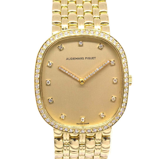 Audemars Piguet 18KYG Diamond Manual-winding Wristwatch Watch