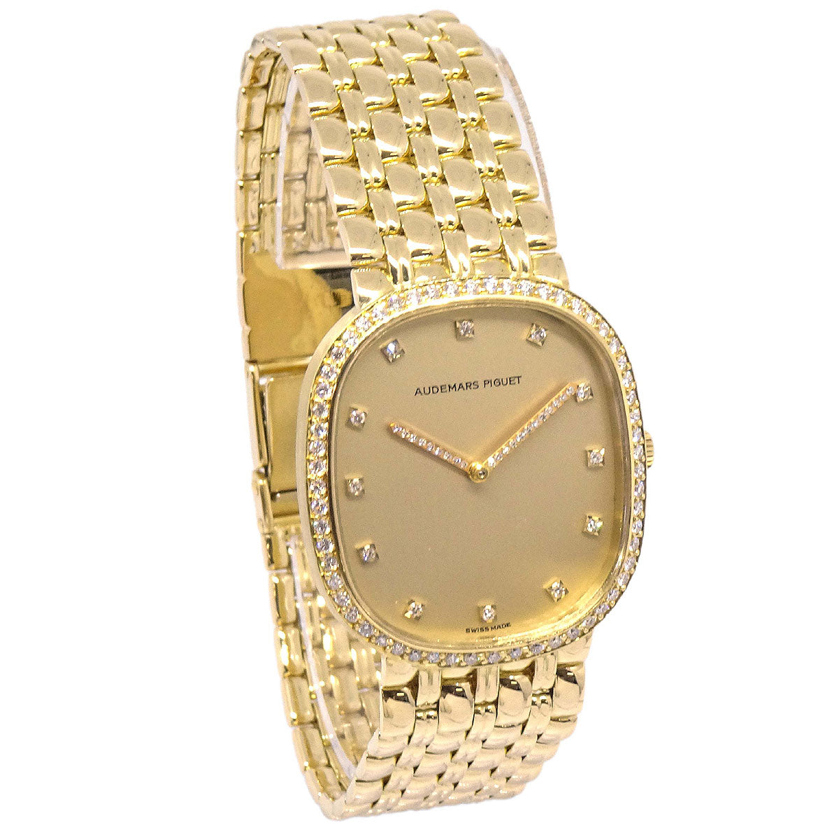 Audemars Piguet 18KYG Diamond Manual-winding Wristwatch Watch