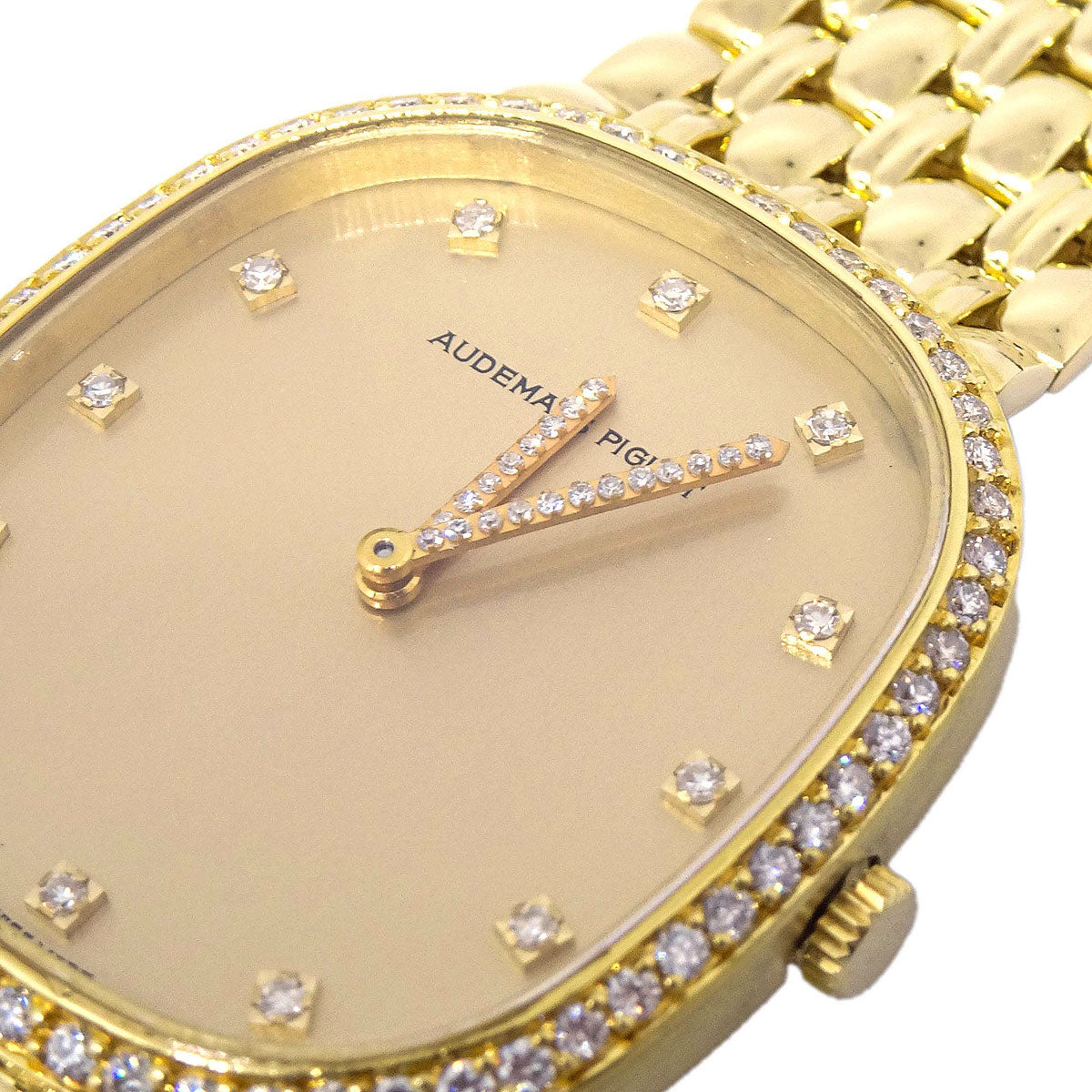 Audemars Piguet 18KYG Diamond Manual-winding Wristwatch Watch