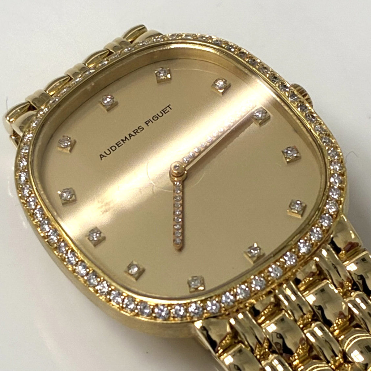 Audemars Piguet 18KYG Diamond Manual-winding Wristwatch Watch