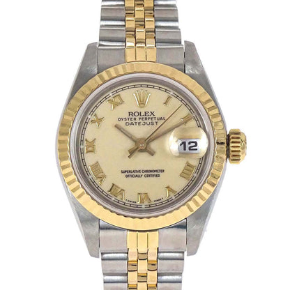 Rolex Oyster Perpetual Datejust 26mm Ref.69173 Watch SS 18KYG