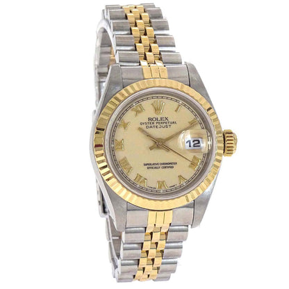 Rolex Oyster Perpetual Datejust 26mm Ref.69173 Watch SS 18KYG