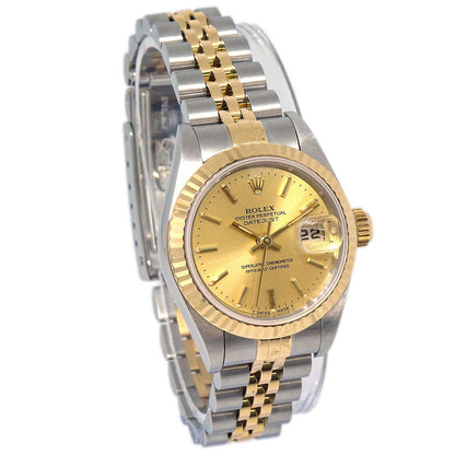 Rolex Oyster Perpetual Datejust 26mm Ref.69173 Watch SS 18KYG