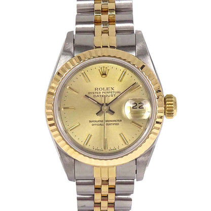Rolex Oyster Perpetual Datejust 26mm Ref.69173 Watch SS 18KYG