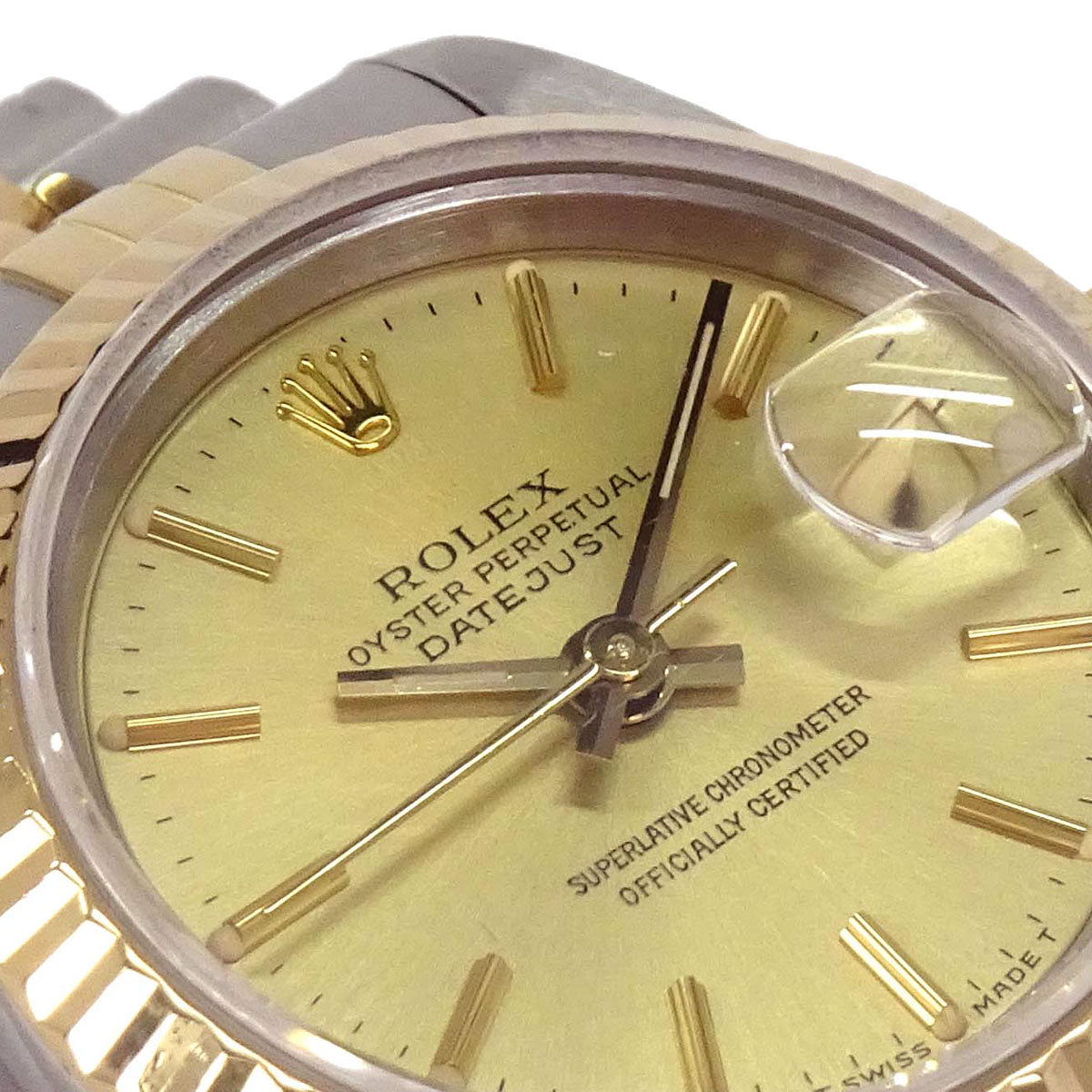Rolex Oyster Perpetual Datejust 26mm Ref.69173 Watch SS 18KYG