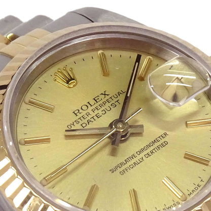 Rolex Oyster Perpetual Datejust 26mm Ref.69173 Watch SS 18KYG
