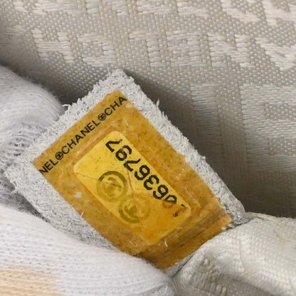 Chanel 2005-2006 Yellow Canvas Valentine Mini Classic Square Flap Shoulder Bag