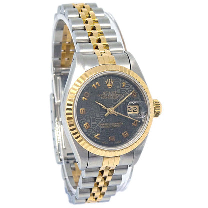 Rolex Oyster Perpetual Datejust 26mm Ref.69173 Watch SS 18KYG